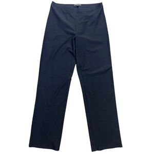 Eileen Fisher Pant Women PP Black Stretch Crepe PullOn Washable Straight Leg